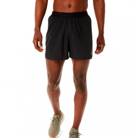 Pantalones Shorts Asics Road 5IN Negro