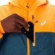 Cortavientos Asics Fujitrail Windbreaker Naranja Azul