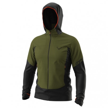 Chaqueta Dynafit Traverse Alpha Hooded Verde Negro