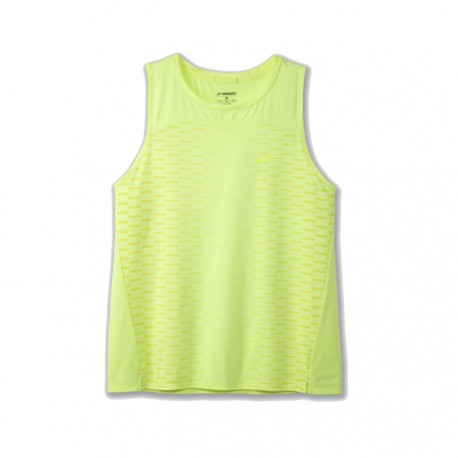 Camiseta tirantes Brooks Sprint Free Mujer Limón