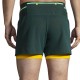 Pantalon Brooks 2/1 High Point Short 2.0 Verde