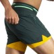 Pantalon Brooks 2/1 High Point Short 2.0 Verde