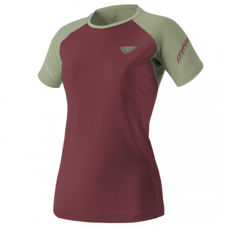 Camiseta Dynafit Alpine Pro Mujer Verde Burdeos