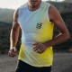 Camiseta Sin Mangas Compressport Performance Tank Amarillo