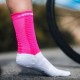 Calcetines COMPRESSPORT Pro Racing Socks v4.0 Bike Blanco Rosa