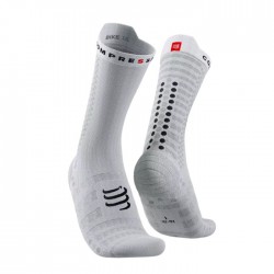 Calcetines COMPRESSPORT Pro Racing Socks v4.0 Ultralight Bike Blanco Negro