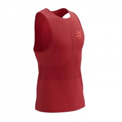 Camiseta Tirantes Compressport Pro Racing Singlet Samba Red