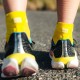 Calcetines COMPRESSPORT Pro Racing Socks V4.0 Run Low Amarillo