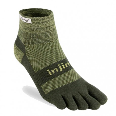 Calcetines Injinji Trail mini-crew Verde