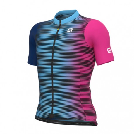 Maillot ciclismo ALÉ corto Pragma Dinamica Azul Rosa