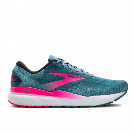 Zapatillas Brooks Ghost 16 Mujer Negro Azul Rosa