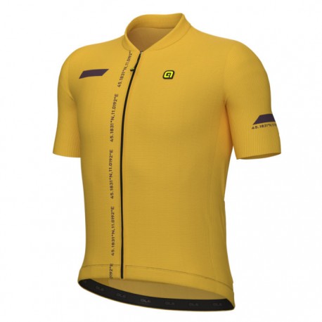 Maillot ciclismo ALÉ corto PR-E Follow Me Ocre