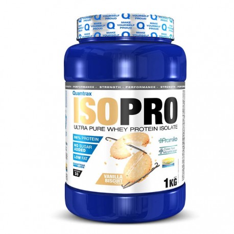 Proteina Isopro Quamtrax 1Kg Vainilla Biscuit