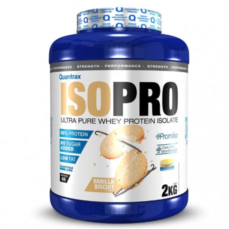 Proteina Isopro Quamtrax 2Kg Vainilla Biscuit