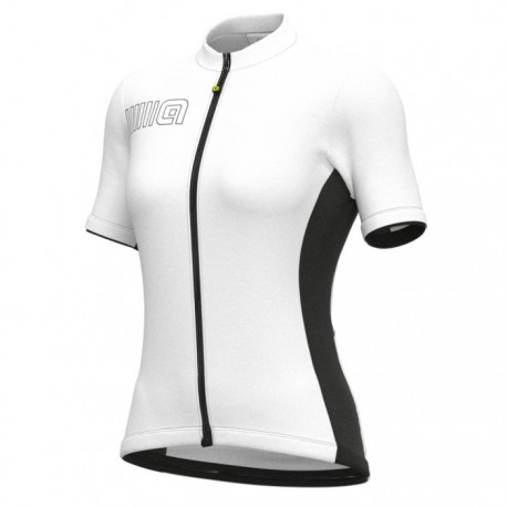 Maillot ciclismo Mujer ALÉ corto Pragma Color Block Blanco