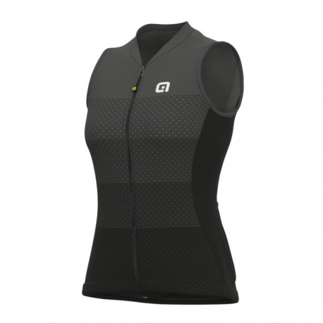 Maillot ciclismo Mujer ALÉ Pragma Level Negro Tirantes