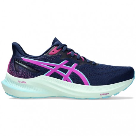  Zapatillas Asics GT-2000 12 Mujer Azul Lila