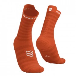 Calcetines Compressport Pro Racing Socks v.4 Ultralight Run High Naranja