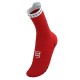 Calcetines COMPRESSPORT Pro Racing Socks V4.0 Run High Rojo Blanco