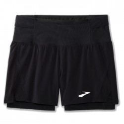 Pantalón Brooks High Point 5" 2-1 2.0 Negro