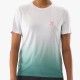 Camiseta Compressport Performance SS Mujer Blanco Verde