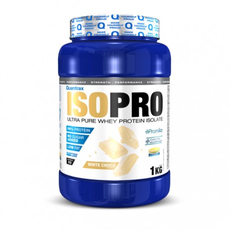 Proteina Isopro Quamtrax 1Kg Choco Blanco