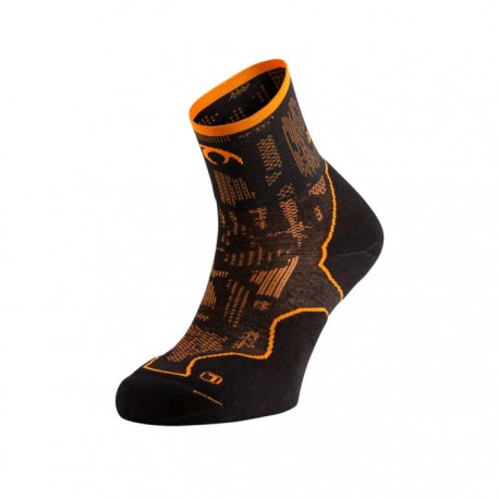 Calcetines Lurbel Desafio Four Blur Negro Naranja