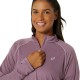 Camiseta Asics Icon M/L 1/2 Zip Mujer Dusty Rose