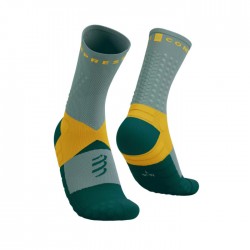 Calcetines Compressport Ultra Trail Socks V2.0 Gris Naranja