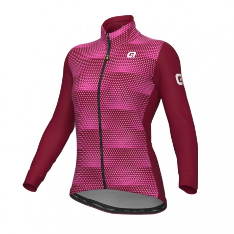 Chaqueta ciclismo Mujer ALÉ Solid Sharp Rosa Fluor