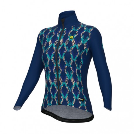 Chaqueta ciclismo Mujer ALÉ PR-R Crossing Azul