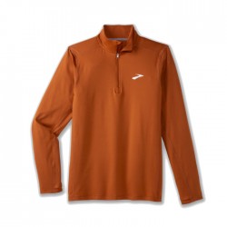 Camiseta Brooks Dash 1/2 Zip 2.0 Ocre