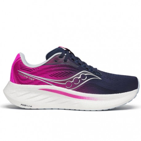  Zapatillas Saucony Ride 18 Mujer Azul Fucsia