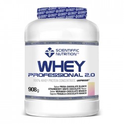 Proteina Whey Professional 2.0 Fresa Choco Blanco 908gr Scientiffic Nutrition