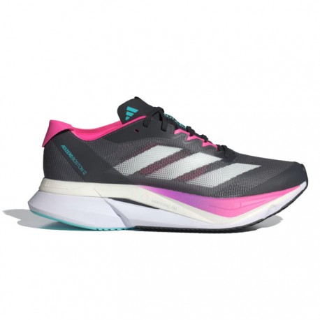  Zapatillas Adidas Adizero Boston 12 Mujer Negro Verde Rosa