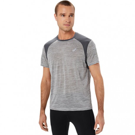 Camiseta Asics Road SS Top Gris Gris