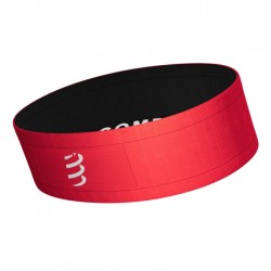 Cinturón Compressport Free Belt Negro Rojo Fluor