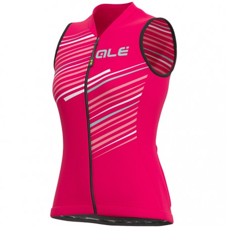 Maillot Mujer Ale corto Solid Flash Rosa sin mangas